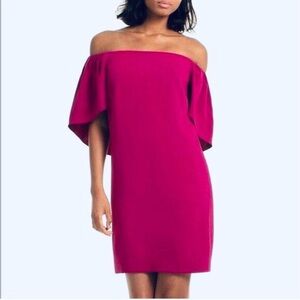 Trina Turk Fuchsia Off-the-Shoulder Dress - Size 10